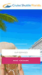 Mobile Screenshot of cruiseshuttleflorida.com